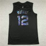 NBA 12 Morant Grizzlies Rainbow Edition Maillot noir